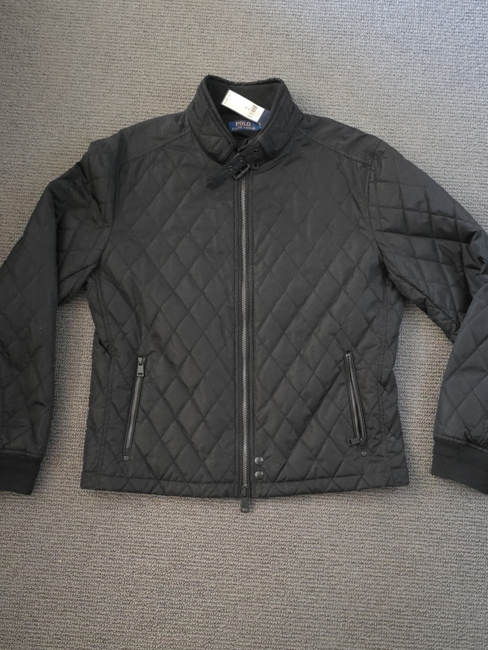 Men's Ralph Lauren Black quilted jacket size Large